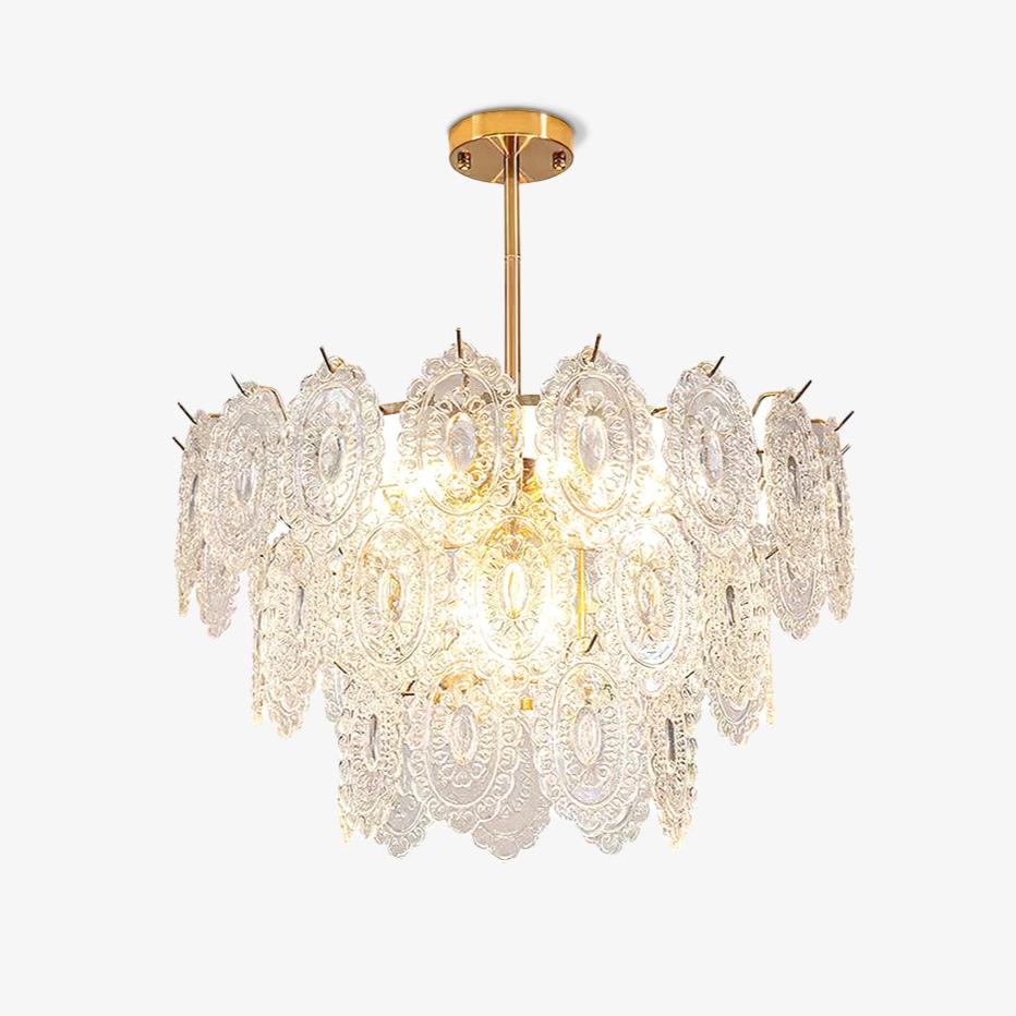 Wave Glass Electrolier Chandelier