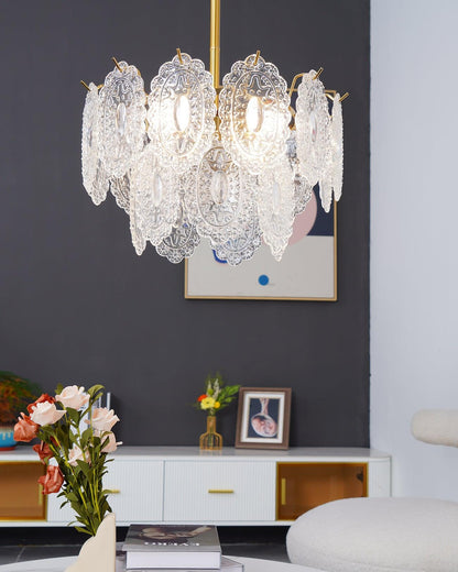 Wave Glass Electrolier Chandelier