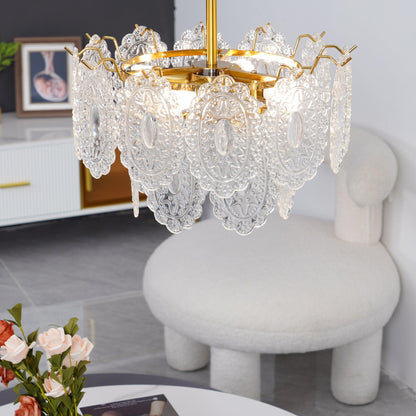 Wave Glass Electrolier Chandelier