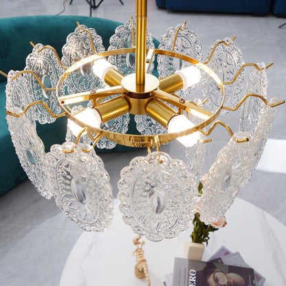 Wave Glass Electrolier Chandelier