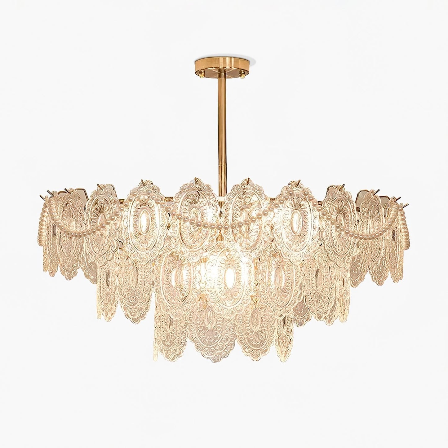 Wave Pearl Gasolier Chandelier