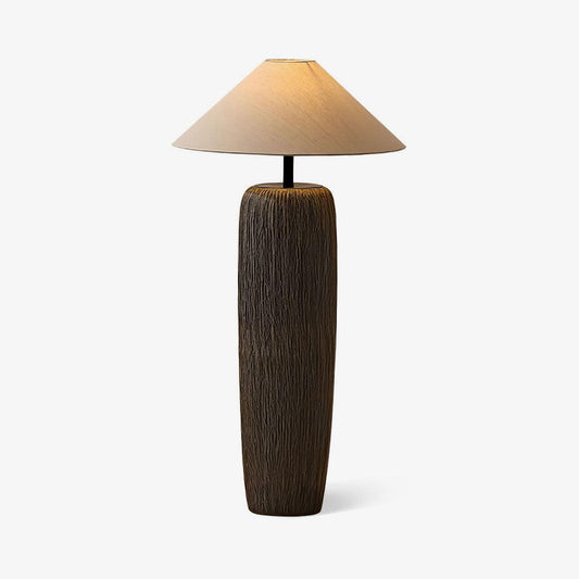 Weathered Wood Grain Torchiere Lamp Floor Lamp