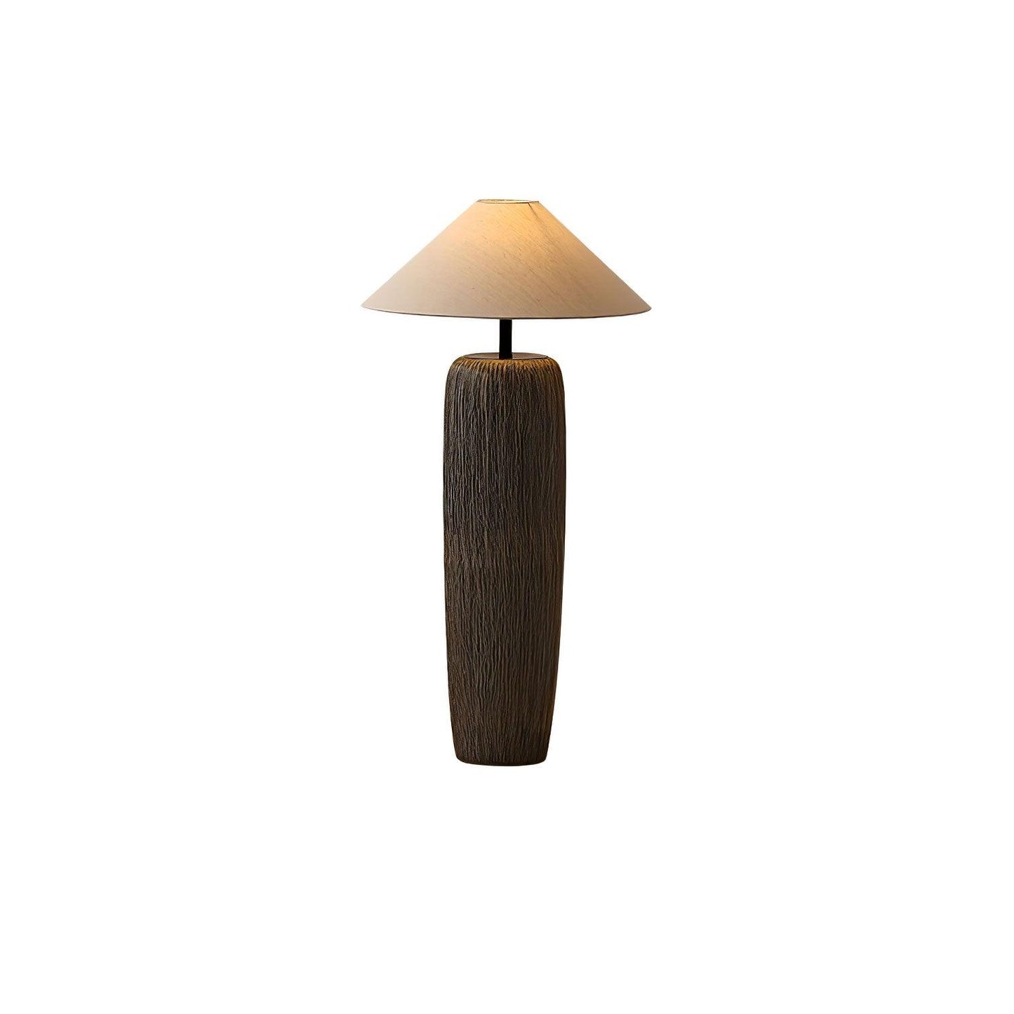 Weathered Wood Grain Torchiere Lamp Floor Lamp