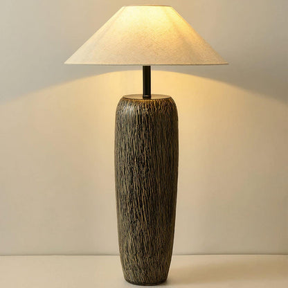 Weathered Wood Grain Torchiere Lamp Floor Lamp