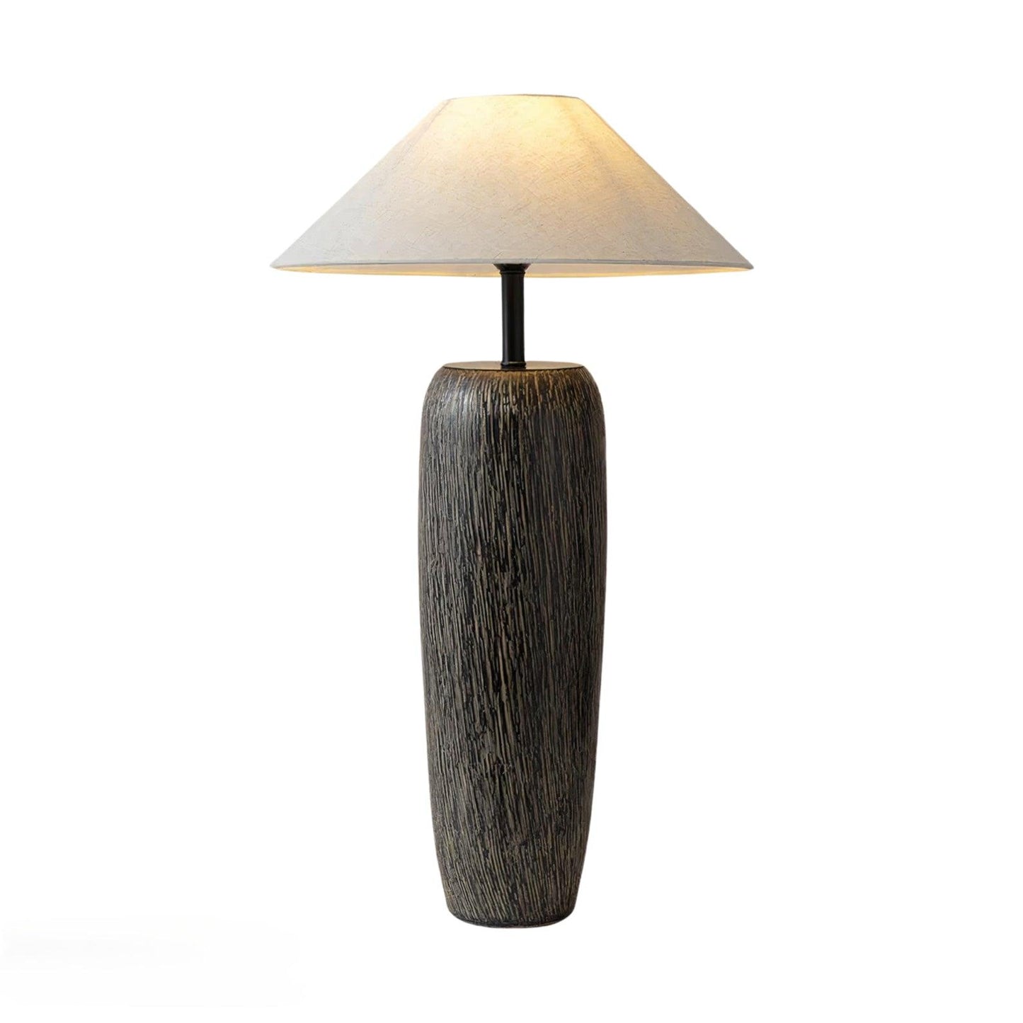 Weathered Wood Grain Torchiere Lamp Floor Lamp