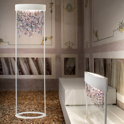 Modern White Chandelier Style Table Lamp