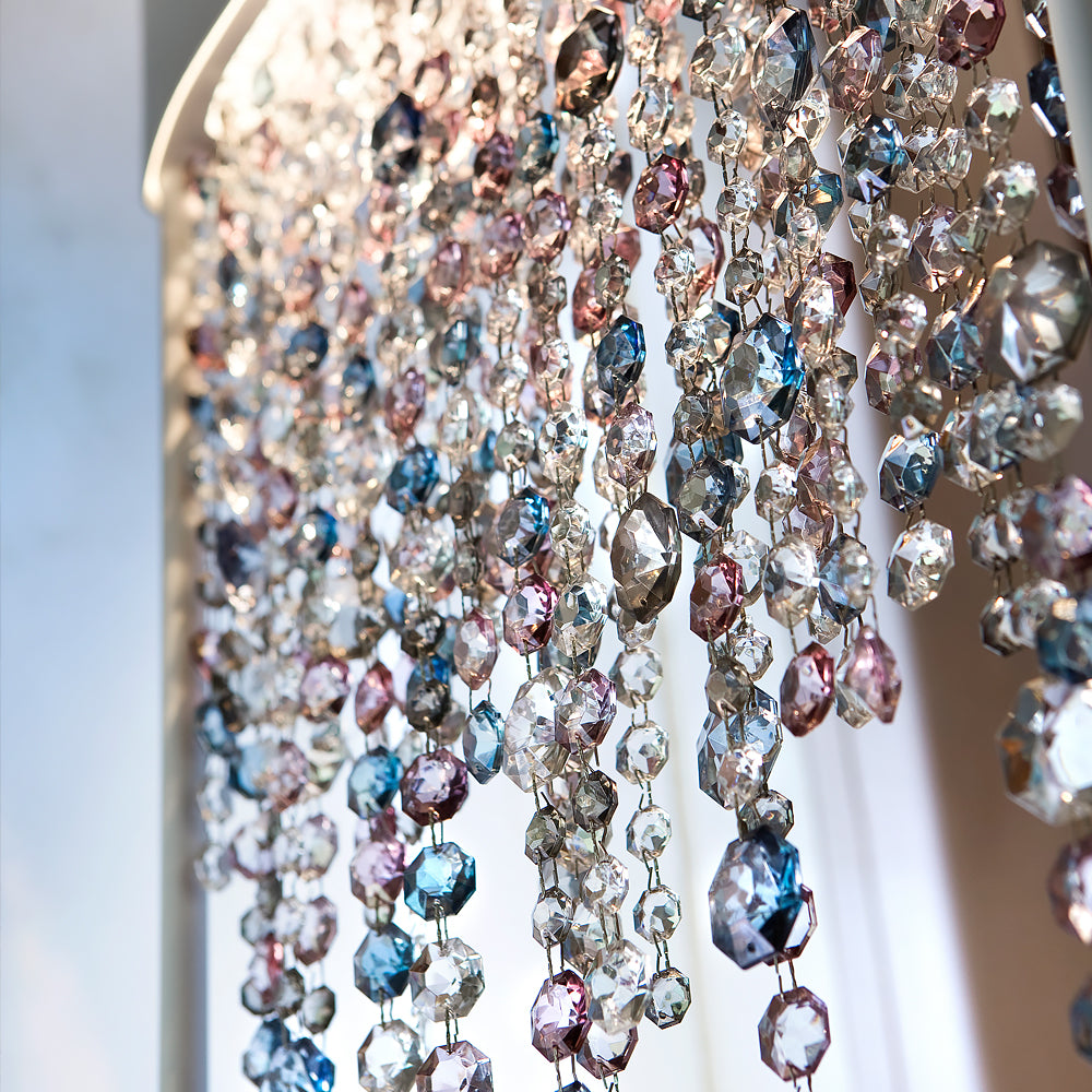 Modern White Chandelier Style Table Lamp