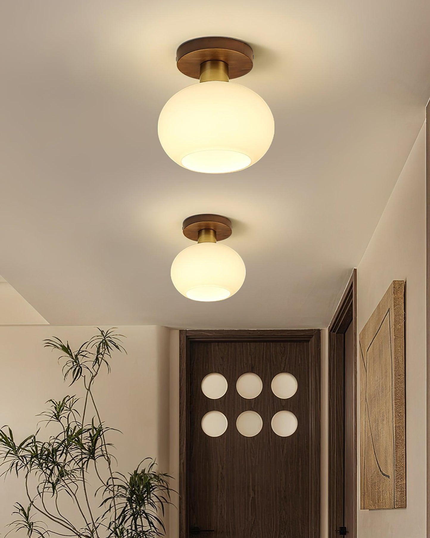 White Shell Ceiling-mounted light Ceiling Lamp