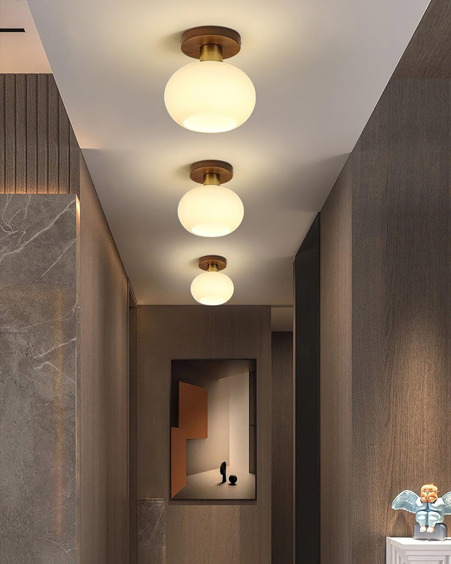 White Shell Ceiling-mounted light Ceiling Lamp