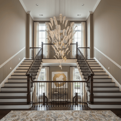 White Feather Art Deco Customize Chandelier