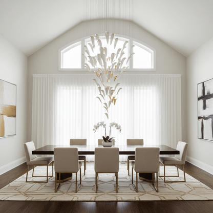 White Feather Art Deco Customize Chandelier