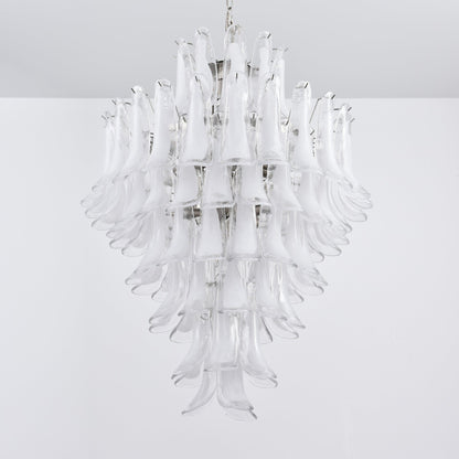 White Cloud Glass Petals Chandelier