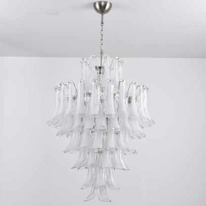 White Cloud Glass Petals Chandelier
