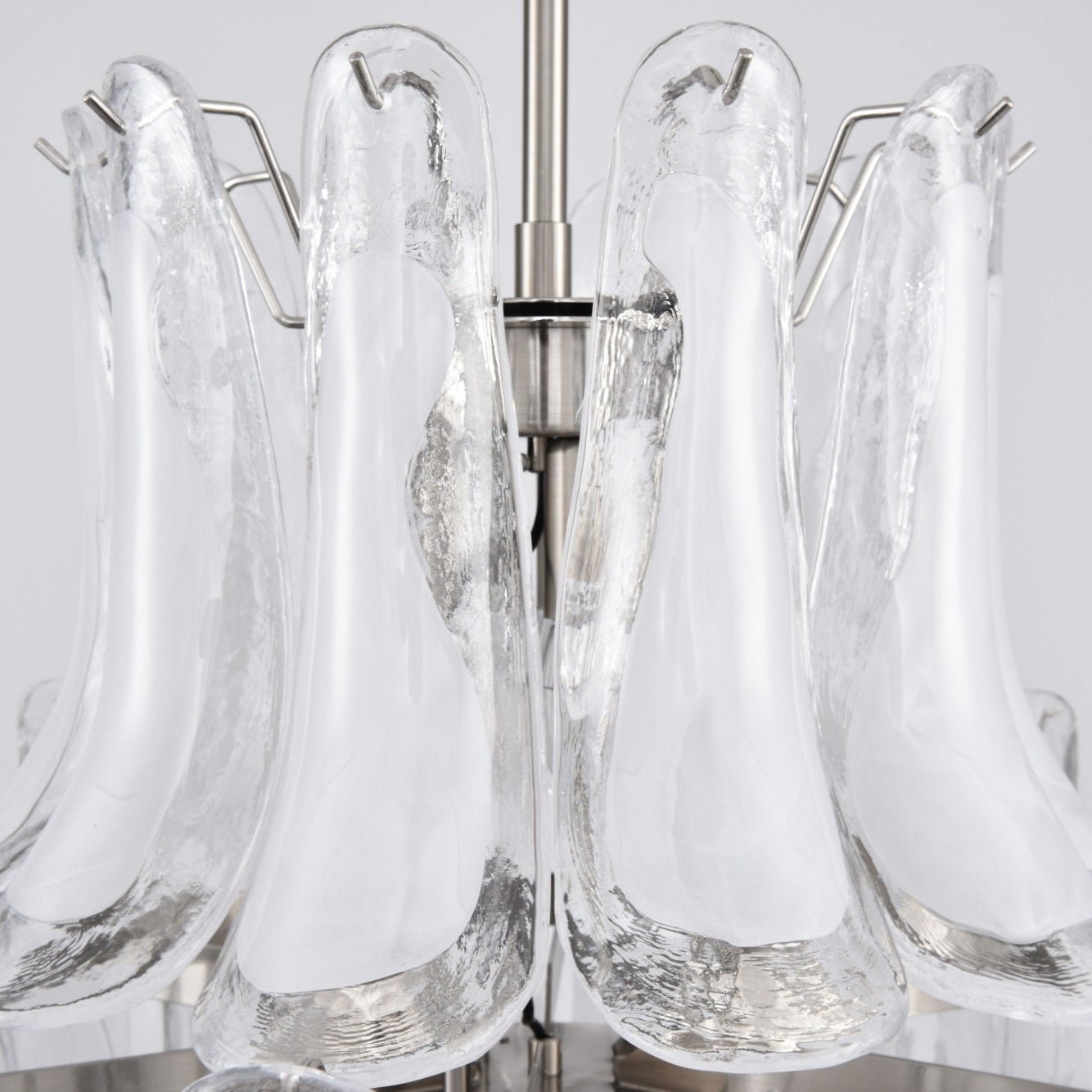 White Cloud Glass Petals Chandelier