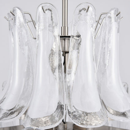 White Cloud Glass Petals Chandelier