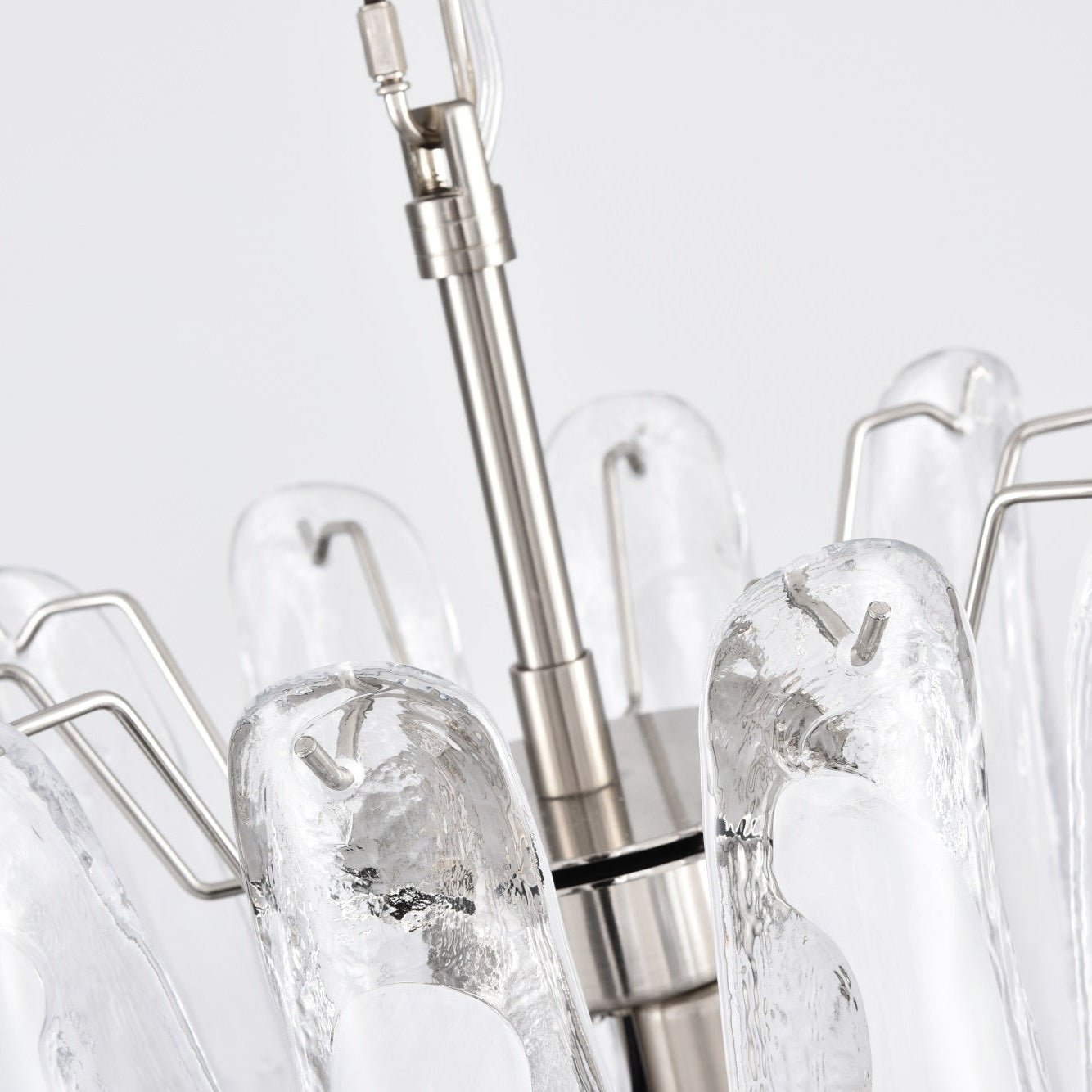 White Cloud Glass Petals Chandelier