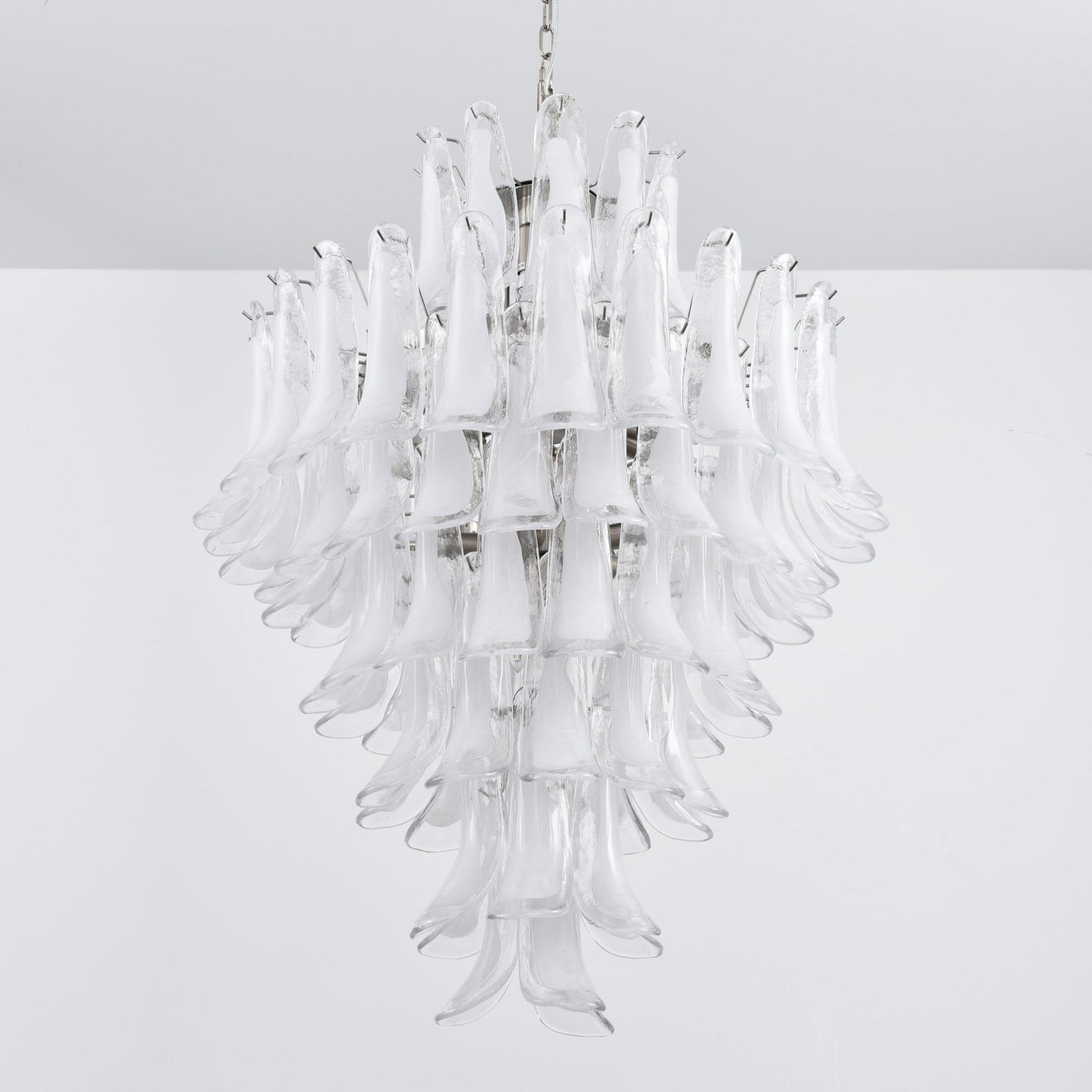 White Cloud Glass Petals Chandelier