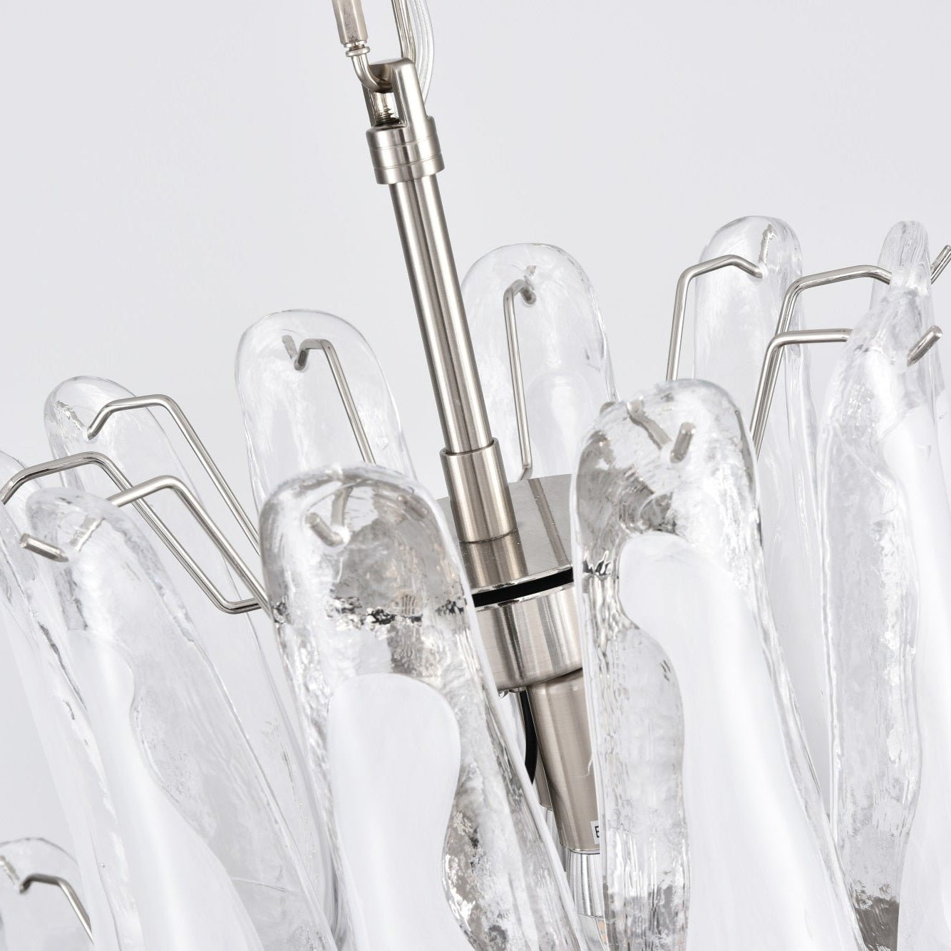 White Cloud Glass Petals Chandelier