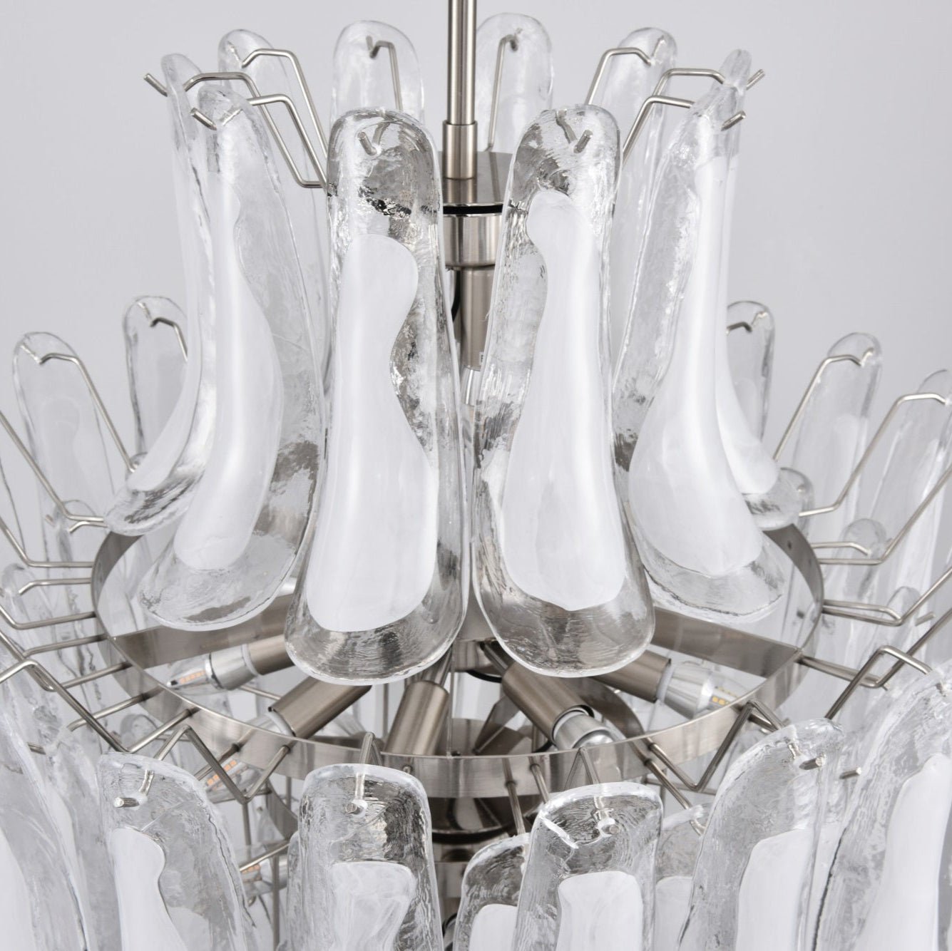 White Cloud Glass Petals Chandelier