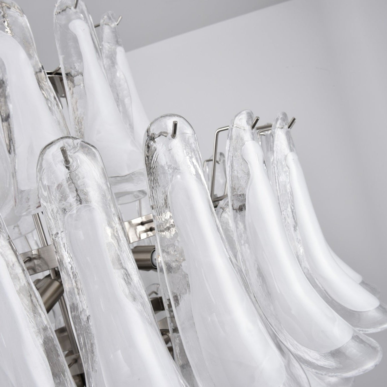 White Cloud Glass Petals Chandelier