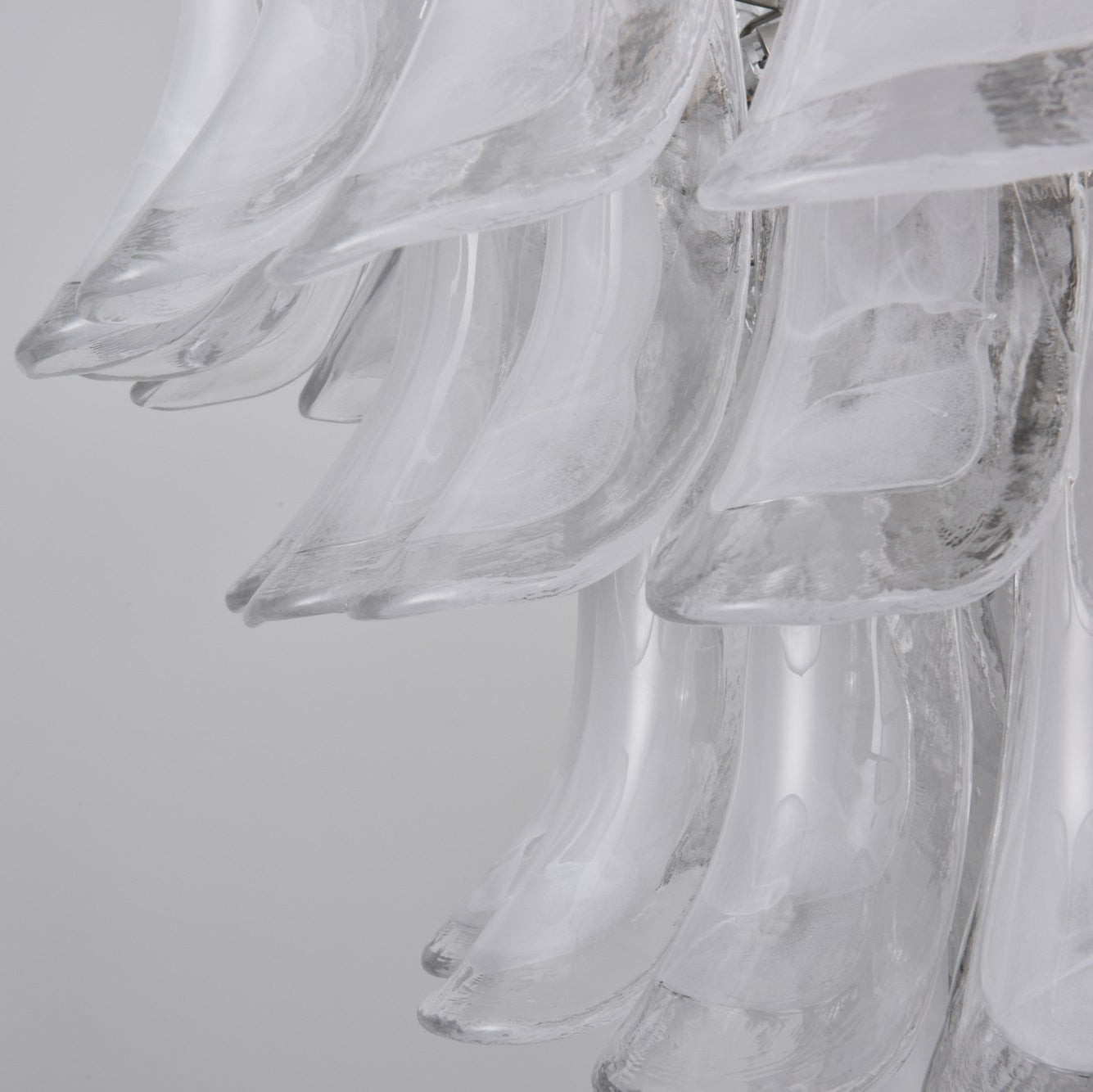 White Cloud Glass Petals Chandelier