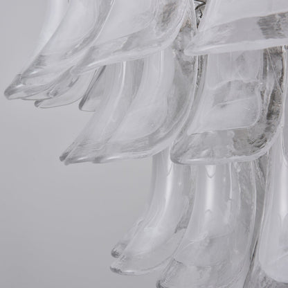 White Cloud Glass Petals Chandelier