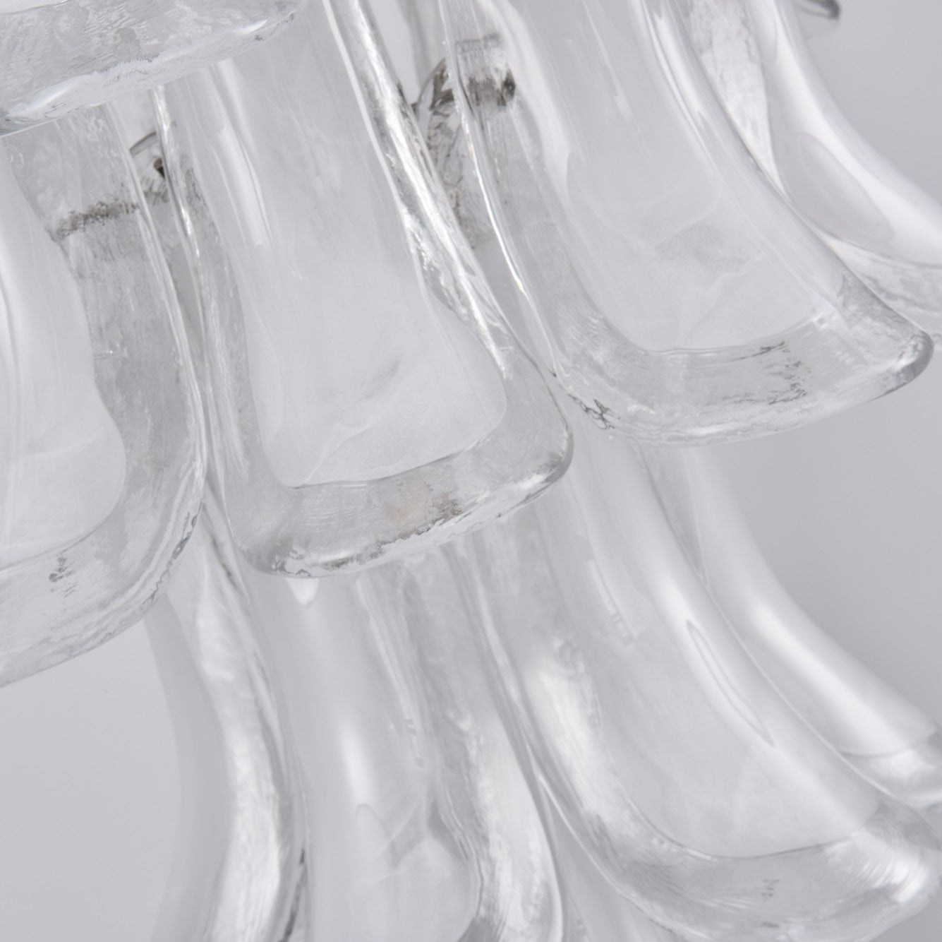 White Cloud Glass Petals Chandelier