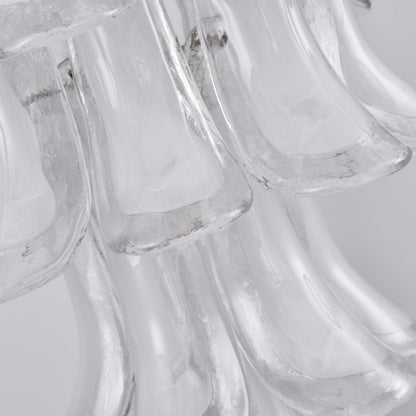 White Cloud Glass Petals Chandelier