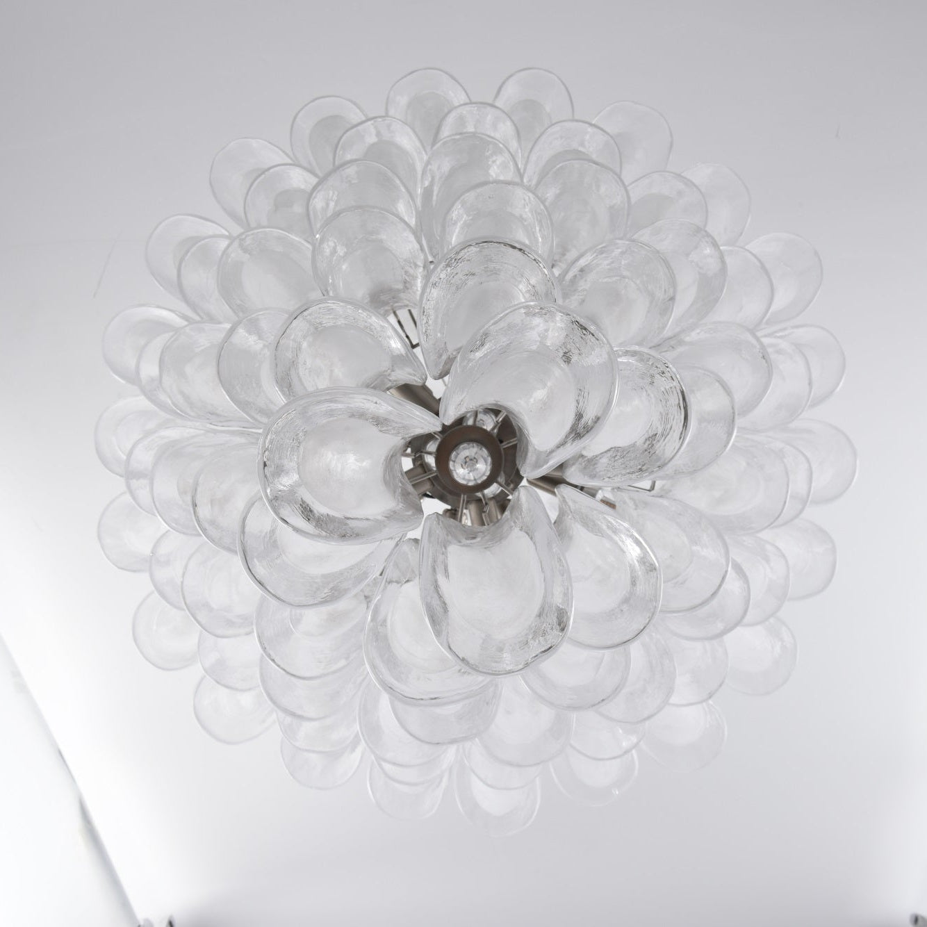 White Cloud Glass Petals Chandelier