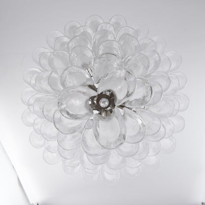 White Cloud Glass Petals Chandelier