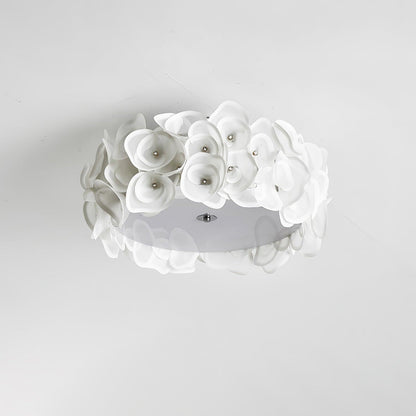 White Hydrangea Ceiling light Ceiling Lamp