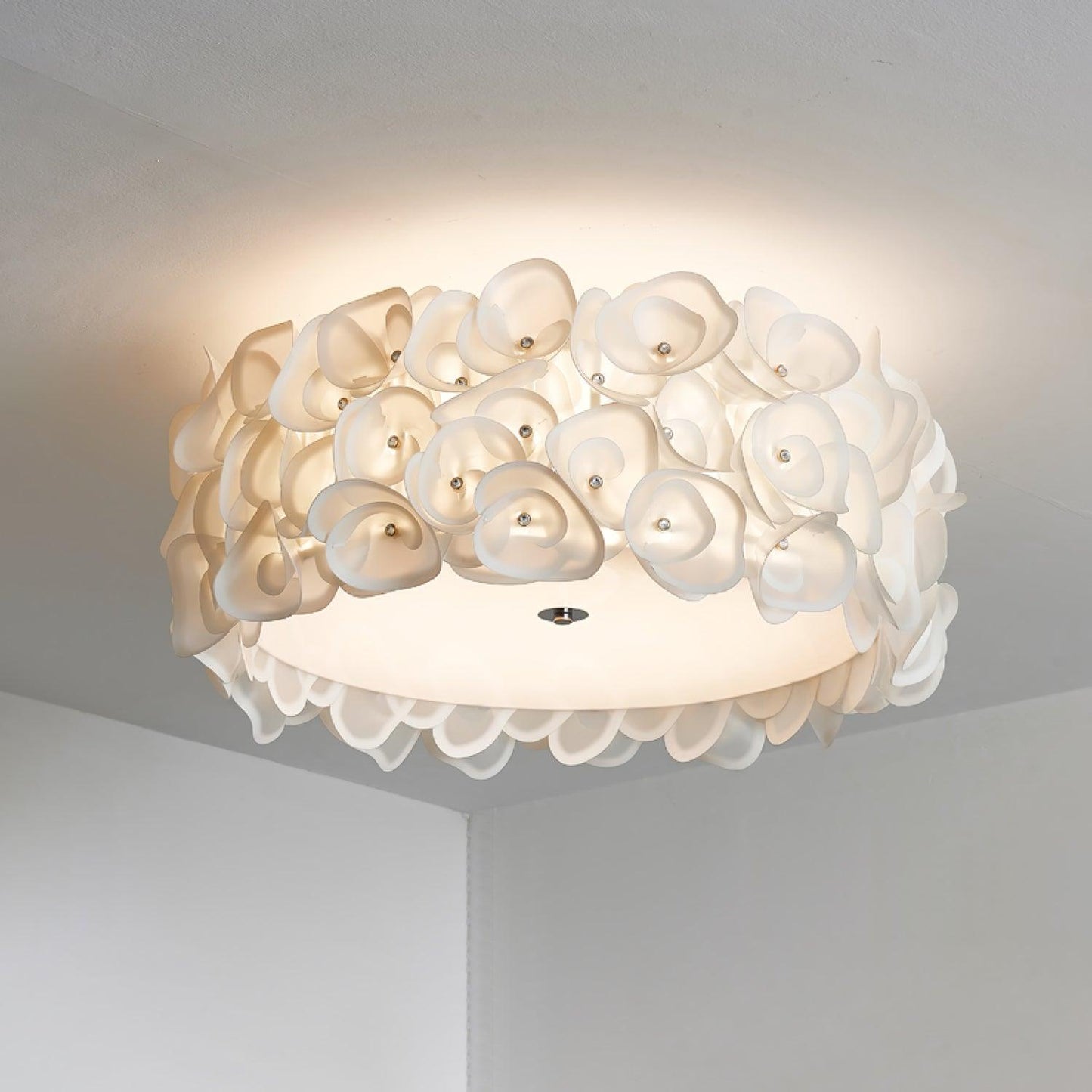 White Hydrangea Ceiling light Ceiling Lamp