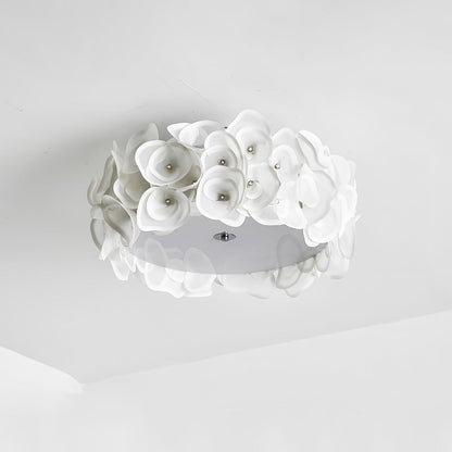 White Hydrangea Ceiling light Ceiling Lamp