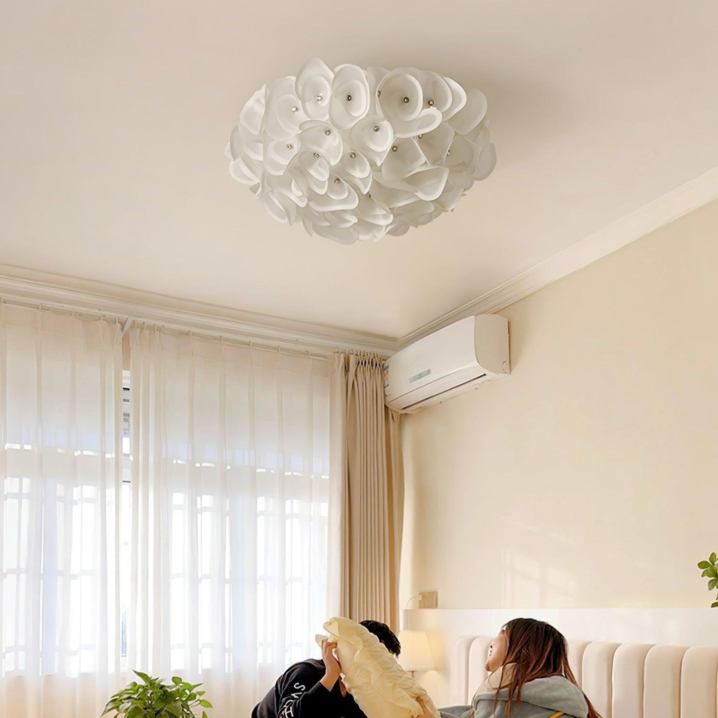 White Hydrangea Ceiling light Ceiling Lamp