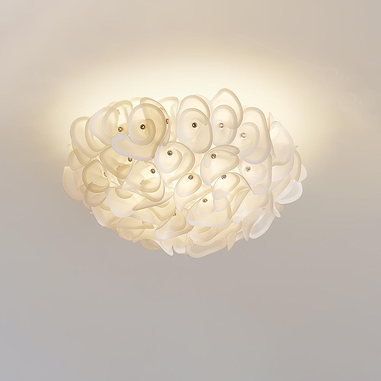 White Hydrangea Ceiling light Ceiling Lamp