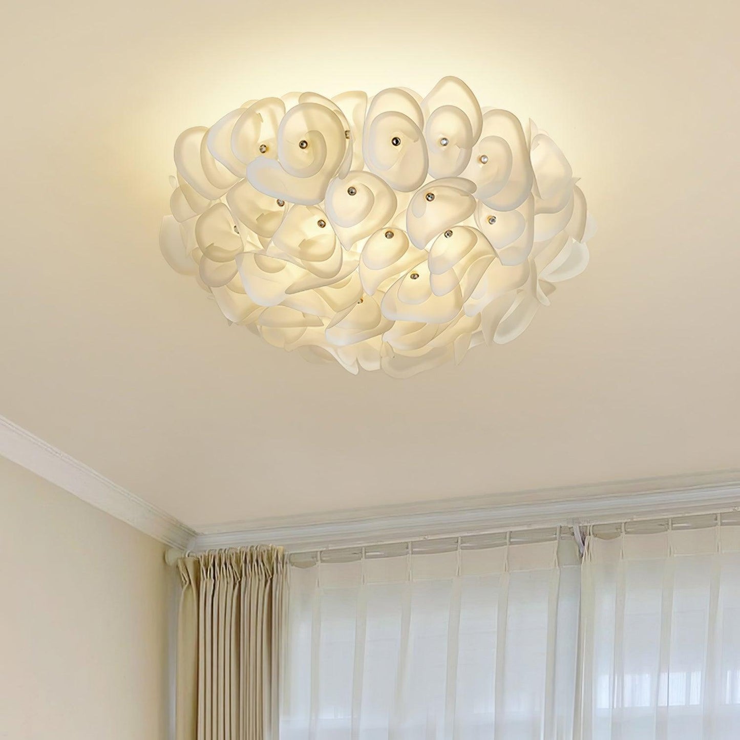 White Hydrangea Ceiling light Ceiling Lamp