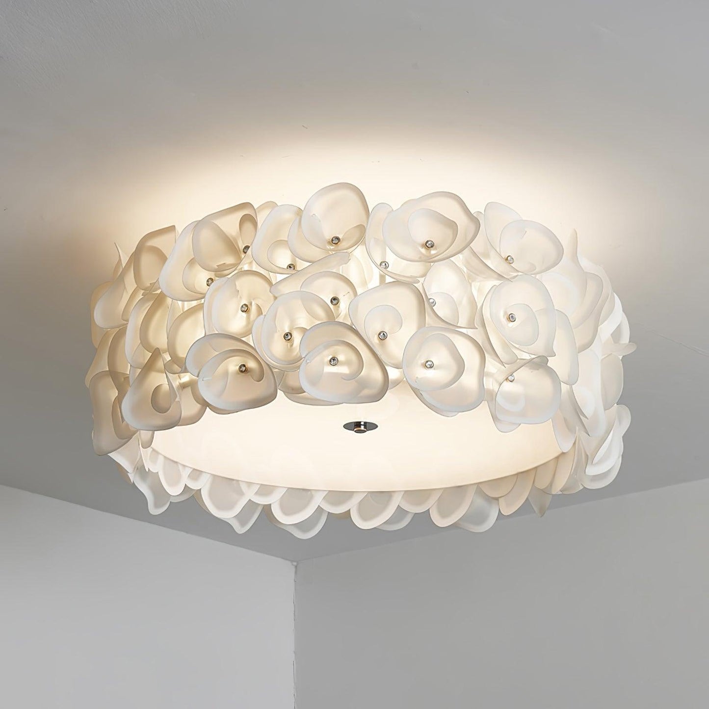 White Hydrangea Ceiling light Ceiling Lamp