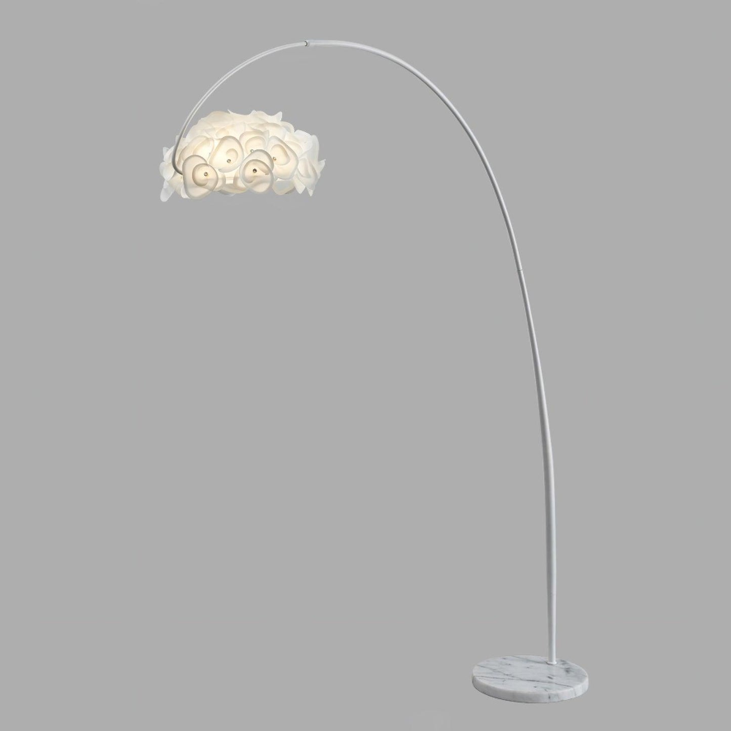 White Hydrangea Accent Lamp Floor Lamp