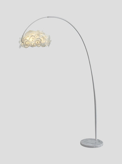 White Hydrangea Accent Lamp Floor Lamp