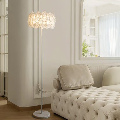 White Hydrangea Accent Lamp Floor Lamp