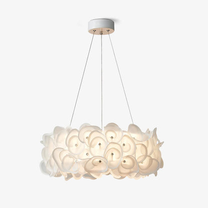 White Hydrangea Houselight Pendant Lamp