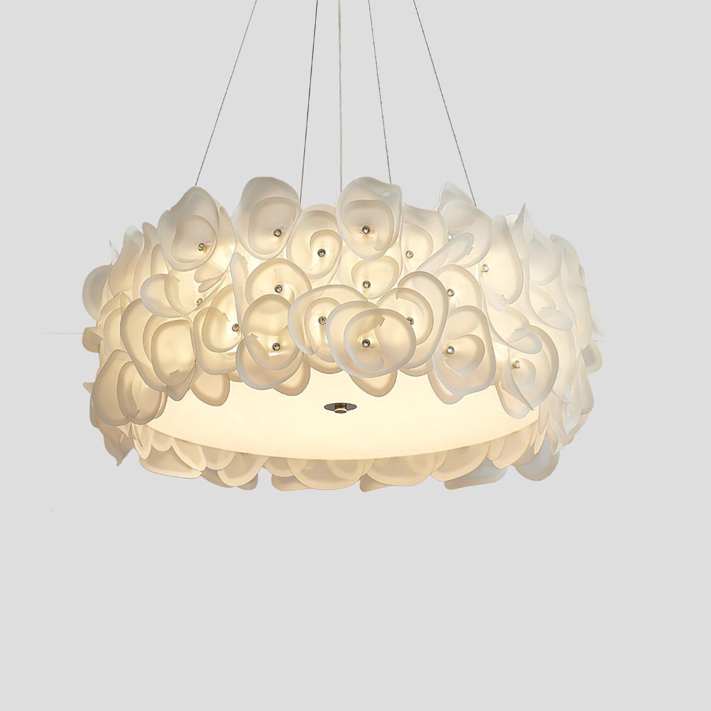 White Hydrangea Houselight Pendant Lamp