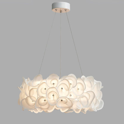 White Hydrangea Houselight Pendant Lamp