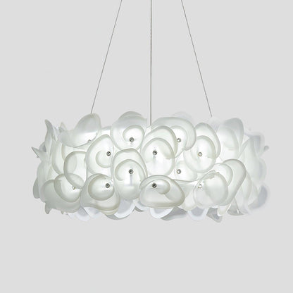 White Hydrangea Houselight Pendant Lamp