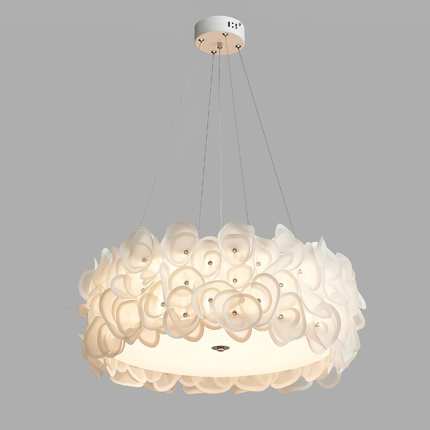 White Hydrangea Houselight Pendant Lamp