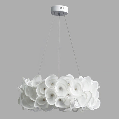 White Hydrangea Houselight Pendant Lamp