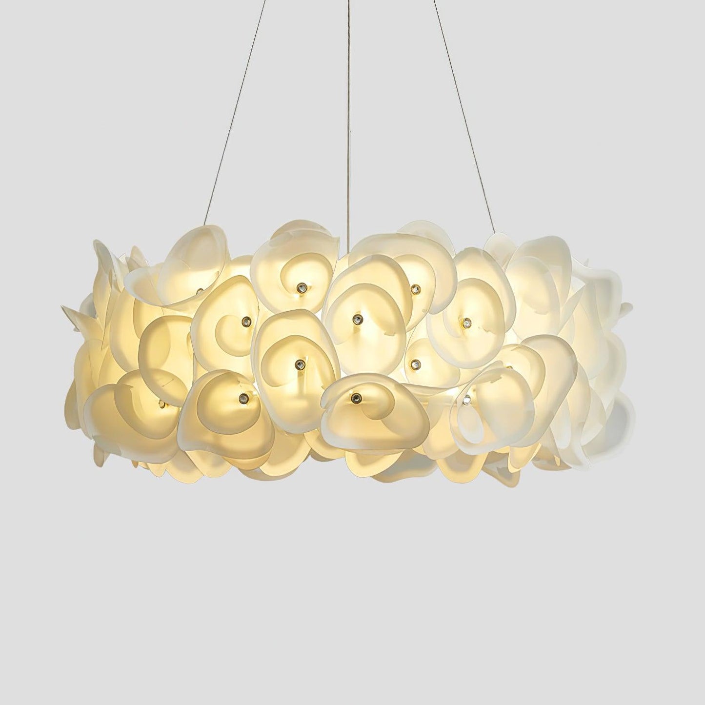 White Hydrangea Houselight Pendant Lamp