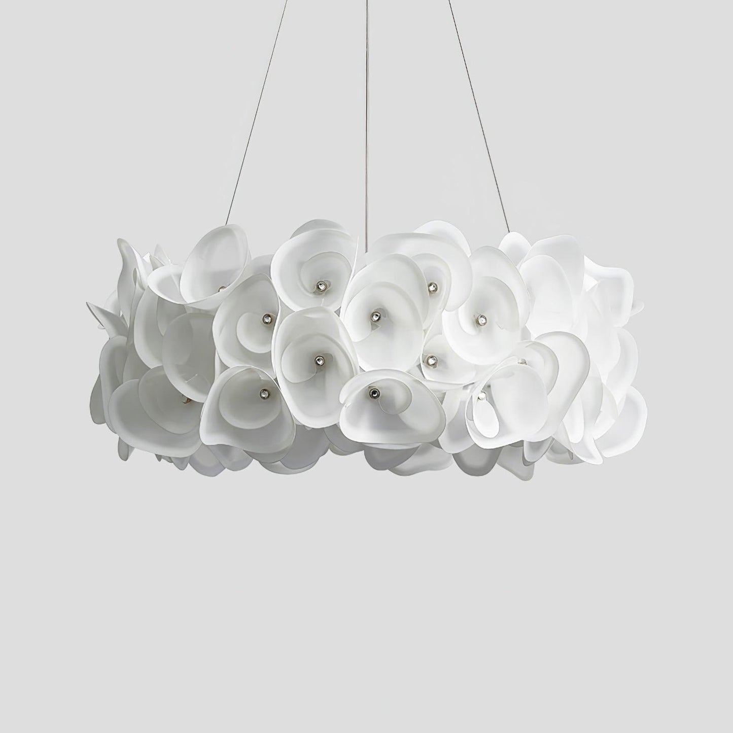 White Hydrangea Houselight Pendant Lamp