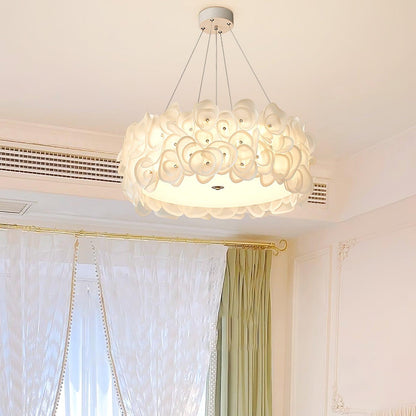 White Hydrangea Houselight Pendant Lamp