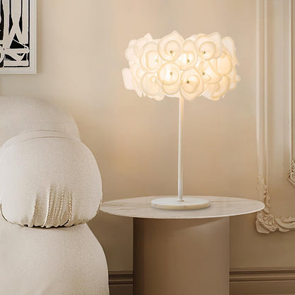 White Hydrangea Portable lamp Table Lamp